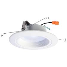 Diy can lightsto start comparing quotes and simplify . Halo 5 In And 6 In 2700k Matte White Recessed Retrofit Baffle Trim Led Module 90 Cri Rl560wh6927 The Home Depot