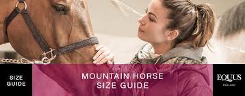 mountain horse size guide equus