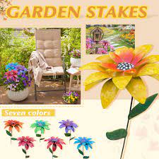Metal daylily flower garden stakes,yard decoration, metal art, garden sculpture decor,patio decor mother's day gift metal flowers pondscumceramics 5 out of 5 stars (3,523) 7pcs Metal Flower Garden Decorative Stakes Outdoor Art Diy Simulation Flowers Yard Ornaments Lawn Artificial Floral Landscape Super Deal A705ea Goteborgsaventyrscenter