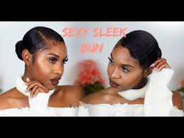 Sleek Bun With Waves On Short Natural Hair Youtube Natural Hair Styles Short Natural Hair Styles Stylish Hair