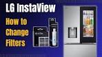 LG InstaView Fridge – How to Change Air & Water Filters