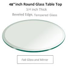 The best thickness for glass table top is 1/2.in places where glass is not the only tabletop, you can use 1/4. 48 Inch Glass Table Top For Perfect Placement At Dining Room