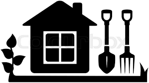 Black Isolated Symbol Gardening Tools Stock Vector Colourbox