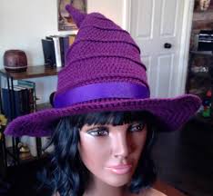 Crocheted Witch or Wizard Hat: Adult Halloween Costume