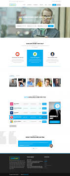 Download Free Job Search Listing Website Template Psd At Downloadpsd Com Business Website Templates Web Design Jobs Fun Website Design