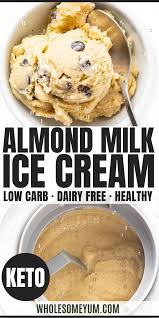 Sugar Free Almond Milk Ice Cream Recipe In 2020 Almond Milk Ice Cream Recipe Homemade Almond Milk Ice Cream Almond Milk Ice Cream