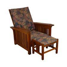Check spelling or type a new query. William Laberge Cabinet Maker Hand Crafted Cherry Spindled Morris Chair With Stool Chairish
