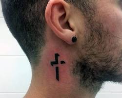 Image de Religious neck tattoo men
