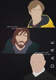 Jonas Stranger And Adam From Netflix S Dark Minimalistic Poster Poster By Blindvice In 2021 Netflix Quotes Dark Dark Pictures