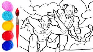 Free printable colorings pages to print and color. Flash And Green Arrow Flash Arrow Coloring Pages How To Draw Flash And Arrow Youtube