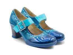 Soap and water and common sense: Dr Henry Blue Mary Jane With Stitching Fluevog Shoes
