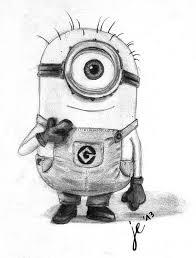 Minion Freehand Drawing By Zackbag On Deviantart Disney Pencil Drawings Minion Drawing Cute Drawings