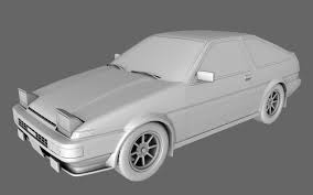 Toyota Ae86 Sprinter Trueno 3d Model Ae86 Toyota Sprinter