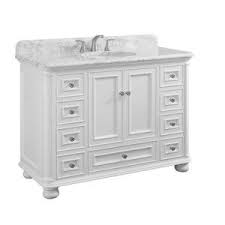 It's and inch longer at 49 inches, but that's fine since i have a good amount of space between the vanity and the. Allen Roth Wrightsville 48 In White Undermount Single Sink Bathroom Vanity With Natural Carrara Marble Top Lowes Com Single Sink Bathroom Vanity Bathroom Sink Vanity Bathroom Vanity Designs