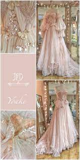 Blush Tulle And Lace Wedding Dress With Detachable Sleeves Wedding Gowns Lace Romantic Wedding Gown Wedding Dresses Lace