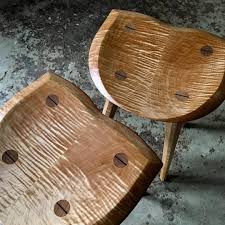 New Salin Barstools Waiting For Hand Forged Iron Work By Redironstudio Handmade Chair Modern Wooden Furniture Wooden Chair