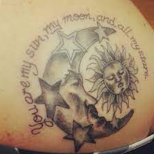 Shoulder Tattoo E E Cummings Quote You Are My Sun My Moon And All My Stars Tattoos Sunshine Tattoo Sun Tattoos