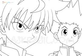 Did a hd trace of the hunter logo since none of them are beyond 600 x 400 other than mine. Ausmalbilder Hunter X Hunter 100 Malvorlagen Kostenlos Zum Drucken