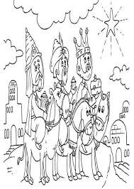 Reyes Magos Para Colorear Con Sus Animales