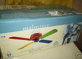 Maybe you would like to learn more about one of these? New Mainstays 42 Hugger Ceiling Fan Multi Color 21028630