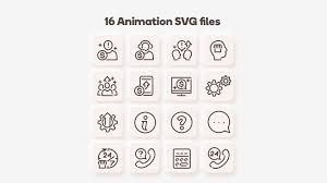 Marketing Support Animated Icons Pack Lottie Json Animation Svg In 2020 Animated Icons Marketing Support Marketing Icon