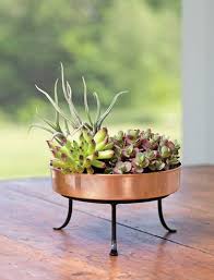 Copper Plant Tray Extra Small Round 8 Gardener S Supply Plant Tray Diy Plant Stand Small Plants