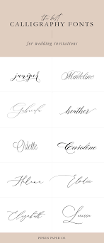 All fonts are categorized and can be saved for quick reference and comparison. The Best Calligraphy Fonts For Wedding Invitations Pipkin Paper Company