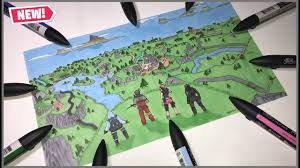 Enorme Dessin Sur La Saison 1 Et Skins Du Chapitre 2 De Fortnite 4 48h De Travaille Youtube