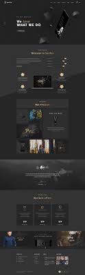 Bonfire Creative Multi Purpose Psd Template Web Design Black Portfolio Web Design Web Layout Design