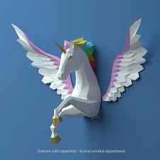 Wings Papercraft Paper Angel Wings Pegasus Wings Do It Yourself Pdf Papercraft Pattern Cardstock Model Bird Lover Challenging Model Paper Angel Paper Crafts Paper Sculpture