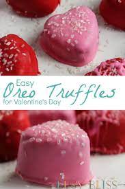 Easy No Bake Oreo Cookie Truffles For Valentine S Day Busy Bliss Recipe Oreo Cookie Truffles Valentine Desserts Valentines Baking