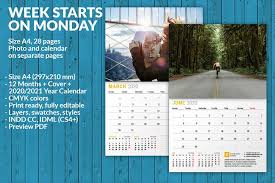 Wall Calendar 2020 Wc027 20 Wall Calendar Indesign Templates Calendar 2020