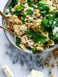 Farfalle With Feta Arugula And Pine Nuts Recipe Summer Pasta Recipes Summer Pasta Pasta Recipes