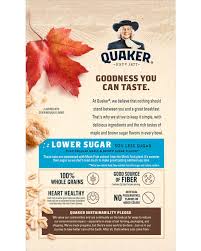 Check spelling or type a new query. Lower Sugar Instant Oatmeal Maple Brown Sugar Quaker Oats