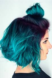 Dark blue hair colors are seen rarely and that's what makes them so unique. 45 Trendy Styles For Blue Ombre Hair Lovehairstyles Com