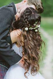 A Fairytale Inspired Castle Wedding With Scottish Dutch Traditions A Bride In Clogs Wedding Hair Half Wedding Hairstyles For Long Hair Wedding Hair Inspiration