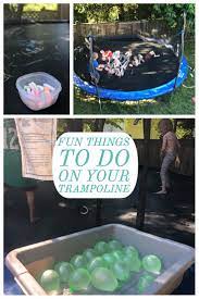 Maybe you would like to learn more about one of these? Fun Things To Do On A Trampoline Trampoline Activities Trampoline Games Summer Games Trampolin Kids Trampoline Summer Fun For Kids Fun Trampoline Games