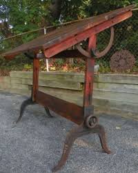 Vintage Drafting Table Antique By A Lietz Made Of Maple Cast Iron Vintage Drafting Table Antique Drafting Table Drafting Table
