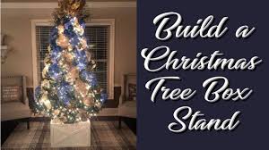 The back piece should reach the top triangle, down to the bottom of the wood box (not shown, but. Diy Christmas Tree Stand Out Of Wood Youtube