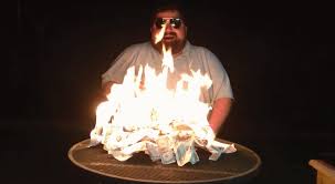 Caption may all your dreams pixel happy birthday image of a cake with burning candles. Ryan Davis Money Burn Gif On Imgur