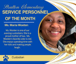 Congratulations to this month's teacher and service personnel of the month!