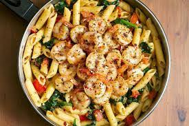 In the same pot, add milk, broth, and pasta. Tomato Spinach Shrimp Pasta Best Shrimp Pasta Recipe Eatwell101