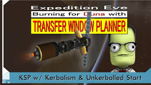This tool helps you to plan efficient planetary burns. Burning For Duna With Transfer Window Planner Ksp Expedition Eve Youtube