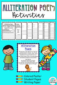 Alliteration Poem Activities Poem Activities Cinquain Poems Alliteration Poems