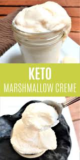 Learn how to make vegan marshmallow fluff right at home! Keto Marshmallow Creme Fluff Recipe Low Carb Inspirations