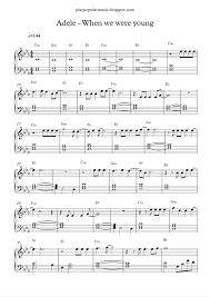 Solo, piano & vocal and piano.easy (format.pdf). Adele Piano Sheets Music Printable With Images Piano Sheet Piano Sheet Music Letters Sheet Cute766