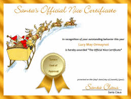 Choose from 100+ free certificate templates to download and edit and create professional certificates at home. Free Printable Santa S Official Nice Certificate Noella Designs