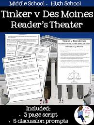 Learning About A Major Landmark Supreme Court Case Has Never Been More Engaging The Tinker V Des Moines Reader Teaching Government Teacher Prep Middle School