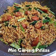 Mie Goreng Pedas Resep Sayuran Resep Mie Resep