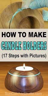 Once complete, centre the candle holder on the base and trace around it. How To Make Candle Holders Woodturning Project Patterns Monograms Stencils Diy Projects
